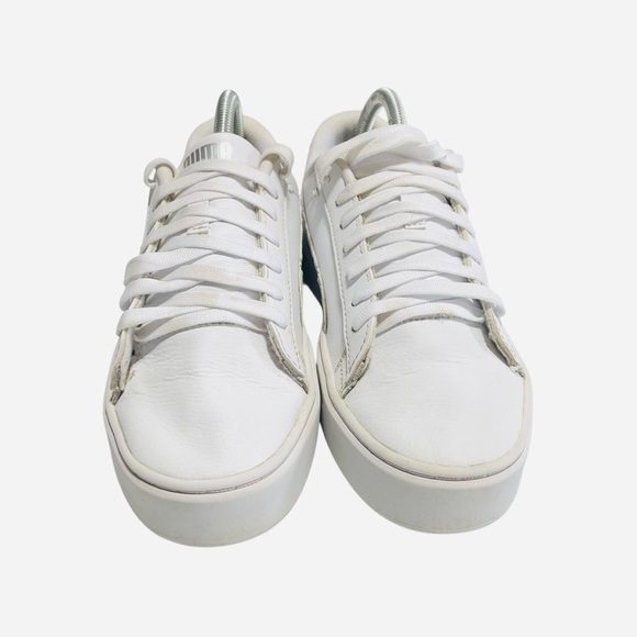 Puma Platform V3 Rose Embroidered Pop Up Sneakers size 8 - Picture 3 of 10